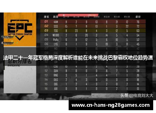 法甲二十一年冠军格局深度解析谁能在未来挑战巴黎霸权地位趋势演 法甲二十一年冠军格局深度解析谁能在未来挑战巴黎霸权地位趋势演